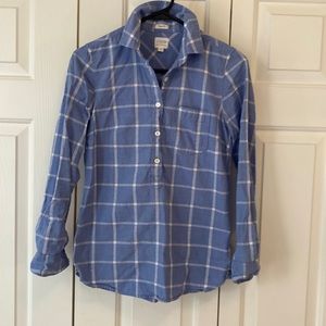 J.Crew Blue Perfect Fit Shirt - XXS
